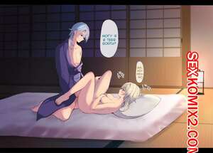 Порно комикс Genshin Impact. Аято Сан, могу я остаться сегодня вечером. Часть 2