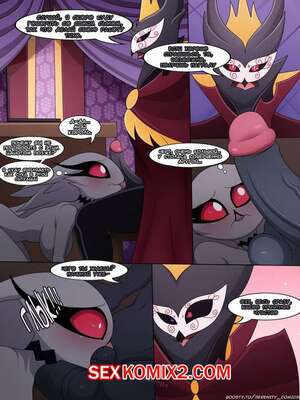 Порно комикс Helluva Boss. Комикс про Стеллу и Паймона. Japy