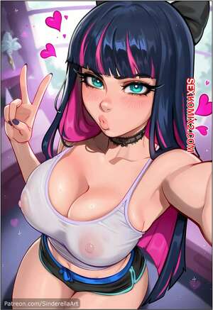 Порно комикс аниме Stocking. Panty and Stocking with Garterbelt. SinderellaAI